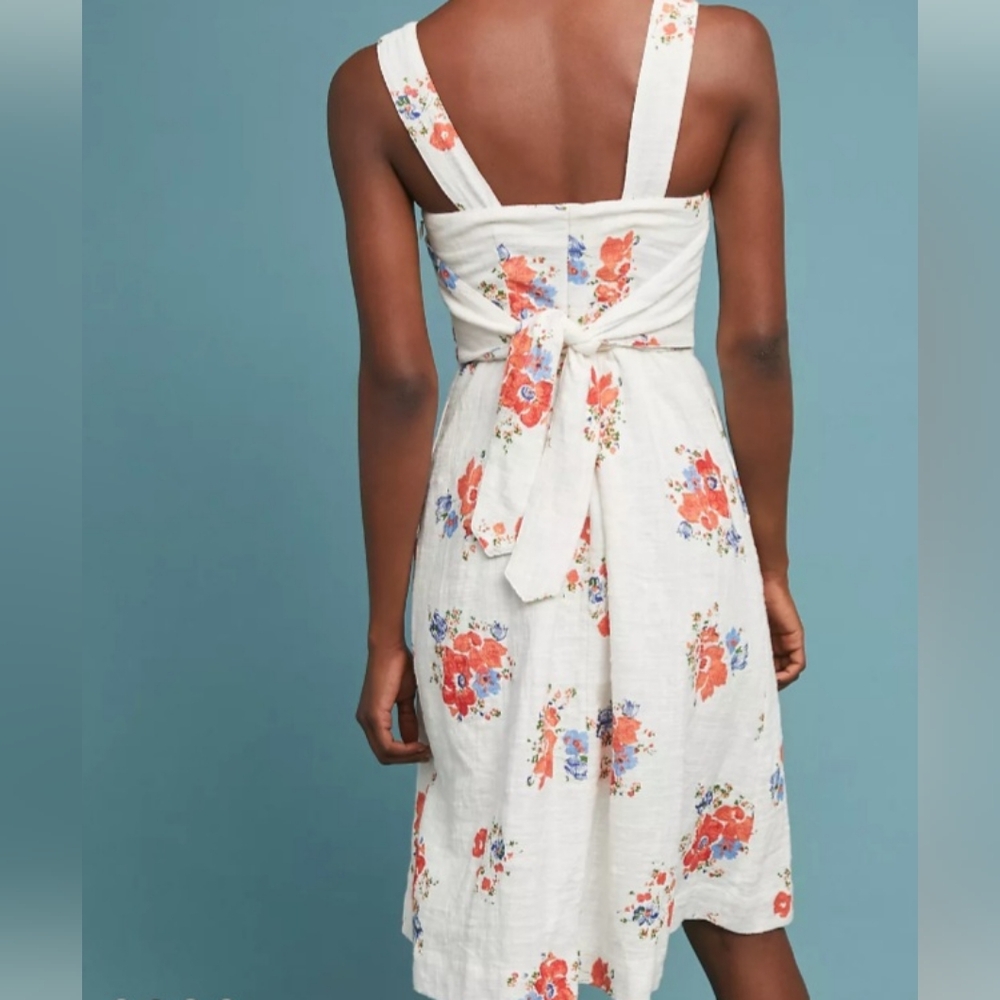 Anthropologie Meadow Rue Ingalls Tie-Waist Sundress size 00 - Picture 2 of 7